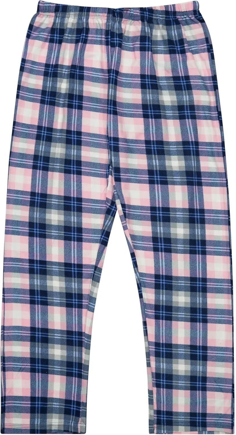 Women's Super Cozy Mink Fleece Pajama Bottom with Waist & Bottom Rib (S-4XL)