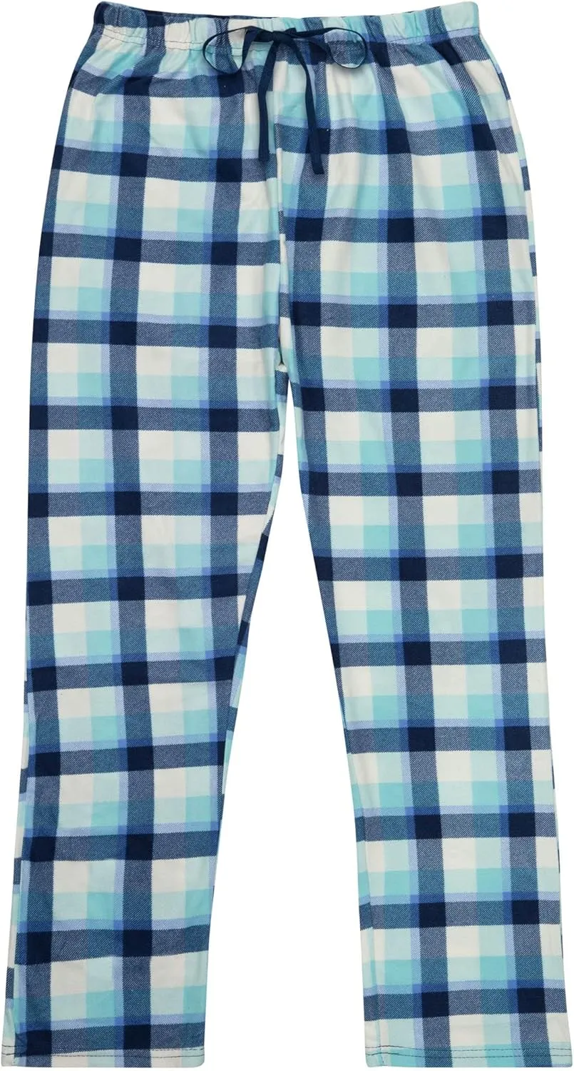 Women's Super Cozy Mink Fleece Pajama Bottom with Waist & Bottom Rib (S-4XL)
