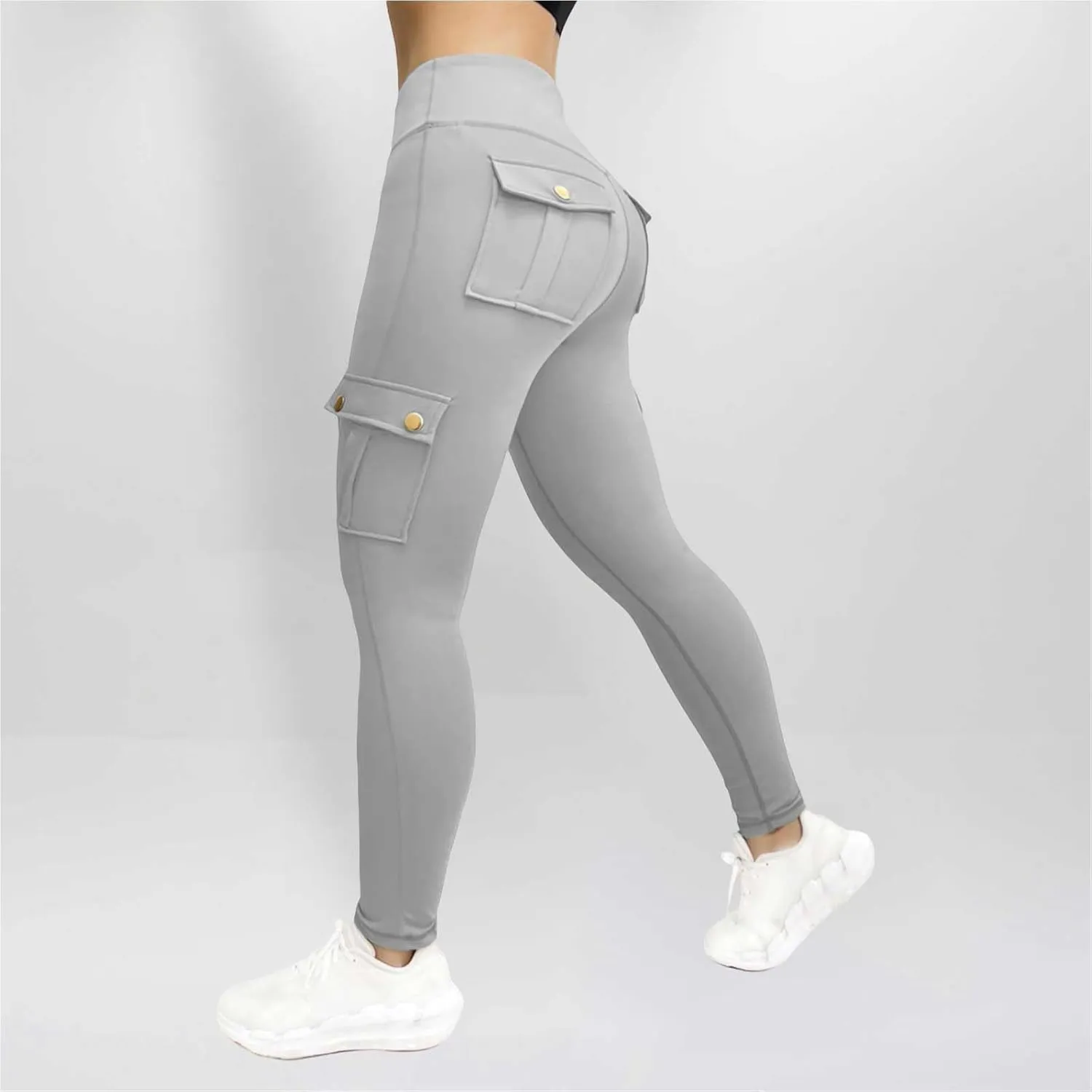 Women's Workwear Fitness Pants High Elastic Tight Yoga Pants Quick Drying Running Trousers 2X Yoga Pants