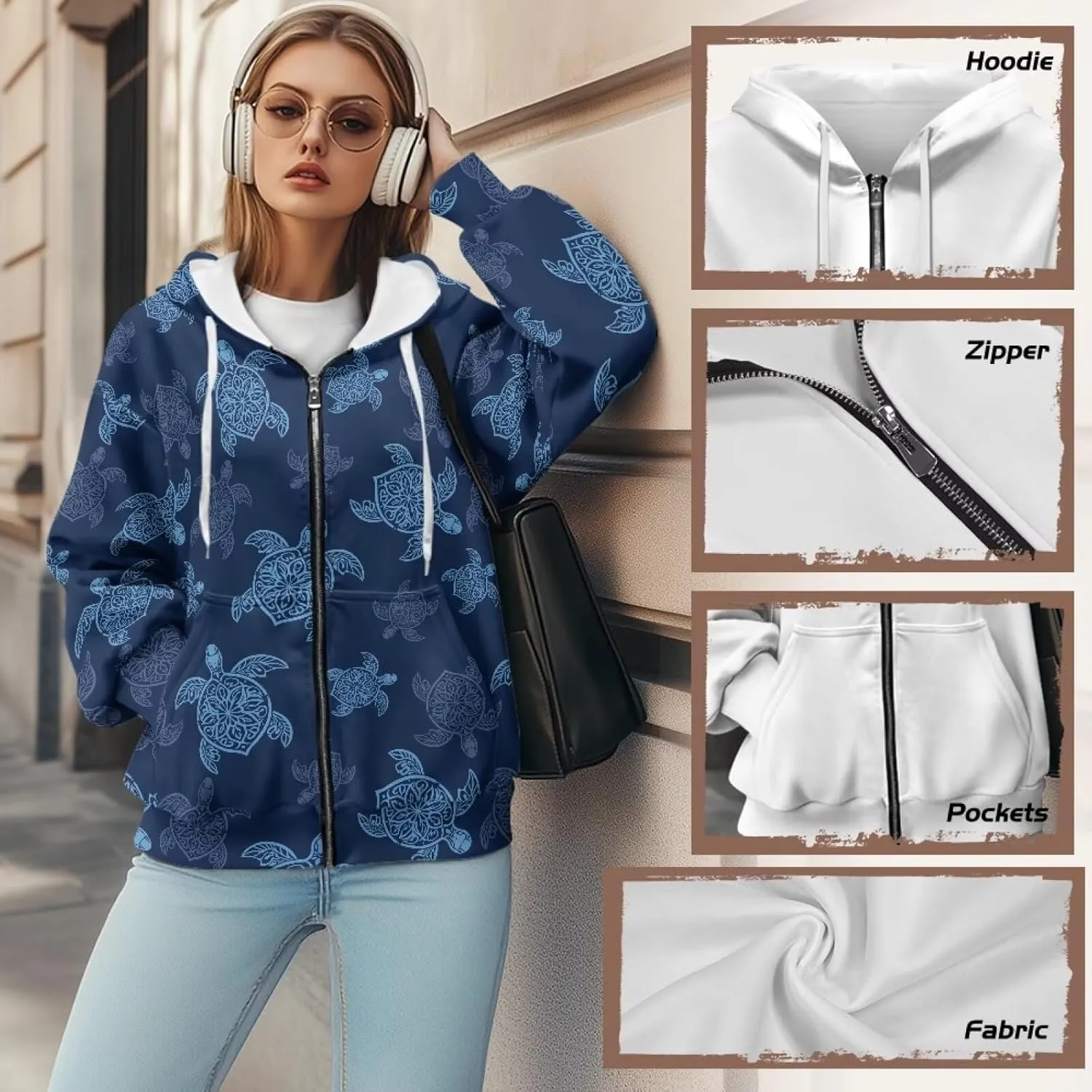 Womens Zip Up Hoodies Long Sleeve Sweatshirts Fall Outfits Sweaters Casual Fashion Jackets Size XS-4XL