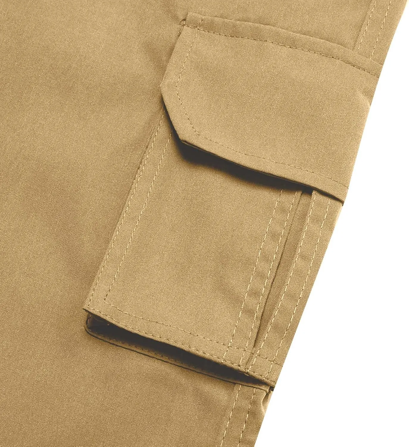 Work Pants for Men Elastic Waist Baggy Cargo Pants Relaxed Fit Outdoor Rip Stop Tactical Travel Fishing Hiking Pants