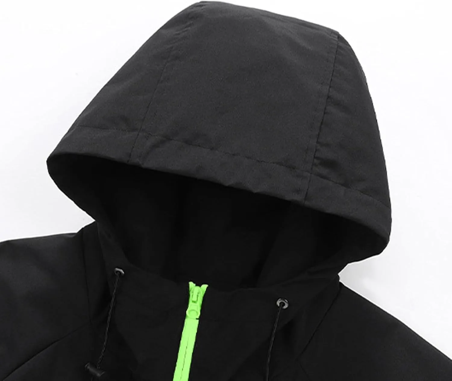 Xiaojmake Waterproof Rain Jacket for Men Winter Hooded Anorak Lightweight Outdoor Windbreaker Outdoor Hiking Travel Rain Coat