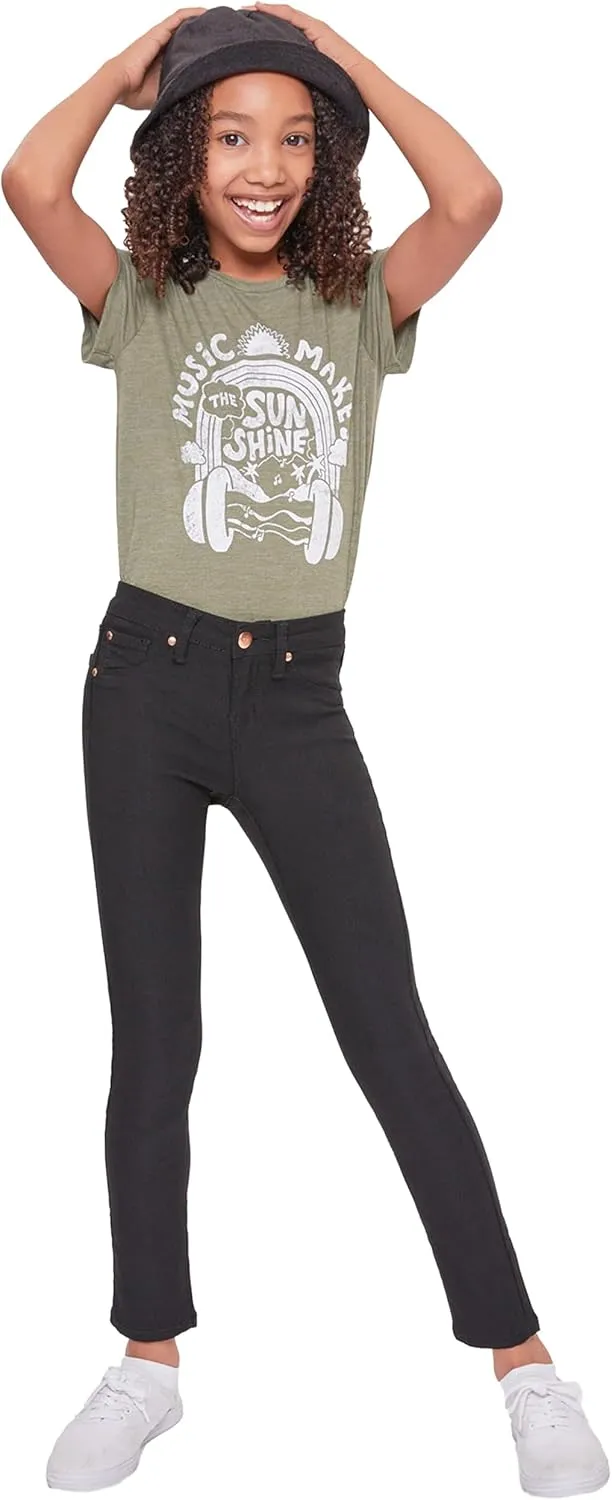 YMI Jeans Girls' Stretch Skinny School Color Pants