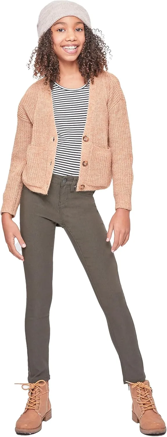 YMI Jeans Girls' Stretch Skinny School Color Pants