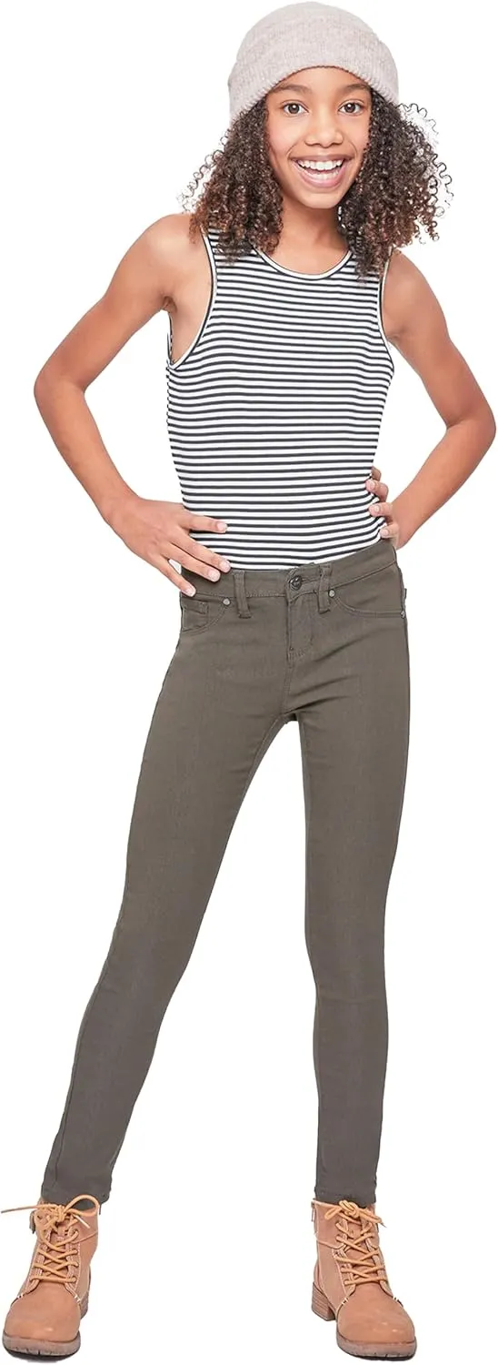 YMI Jeans Girls' Stretch Skinny School Color Pants