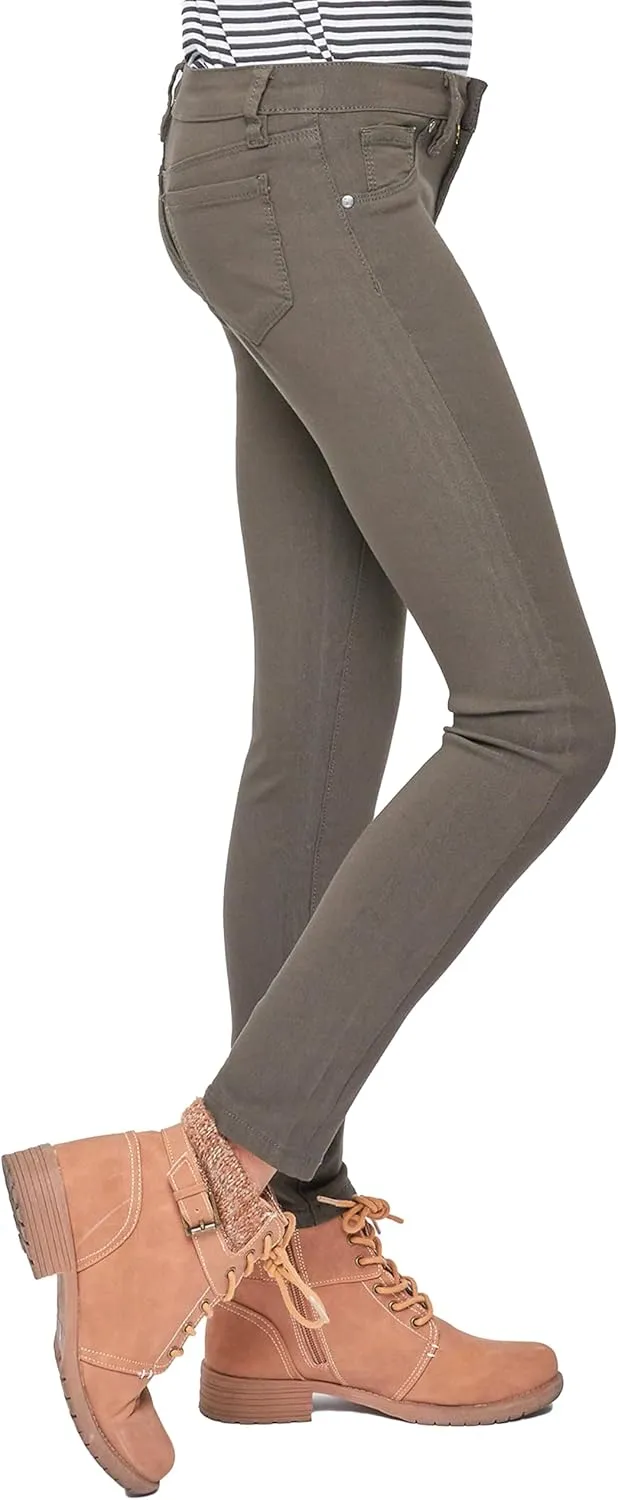 YMI Jeans Girls' Stretch Skinny School Color Pants