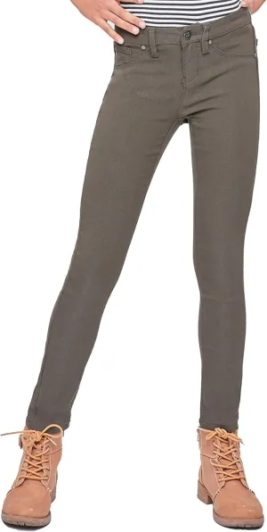 YMI Jeans Girls' Stretch Skinny School Color Pants